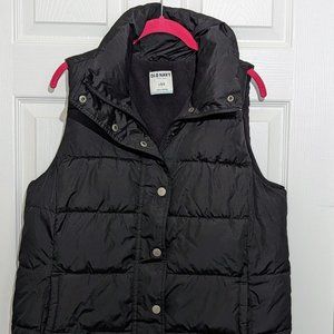 Old Navy Women's Puffer Vest, Black, Large
